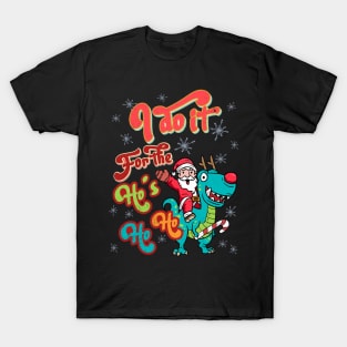 I do it for the Hos Santa Christmas Retro Ho's Funny T-Shirt